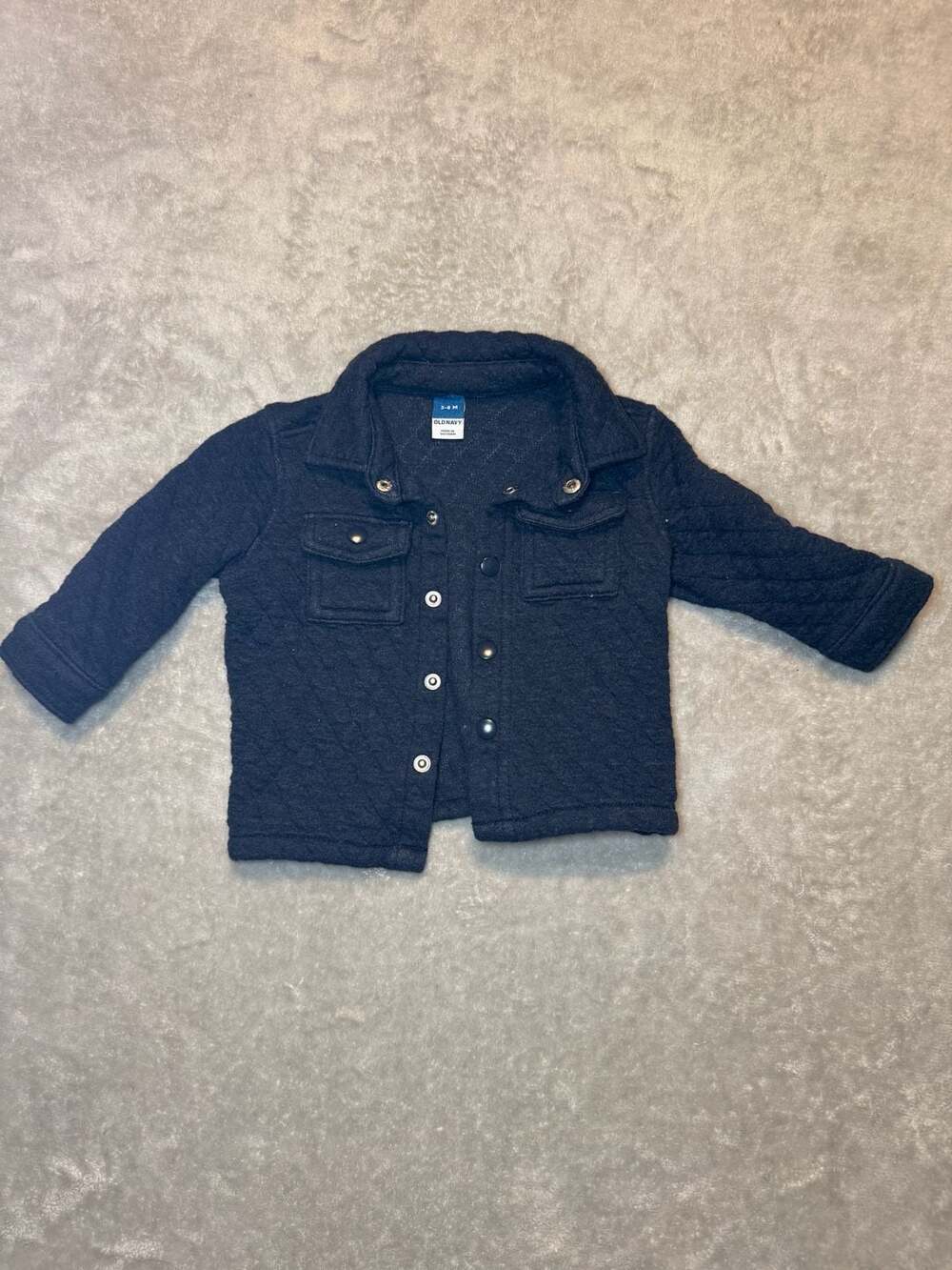 Old Navy Infant Boys Quilted Snap-Front Shacket Jacket